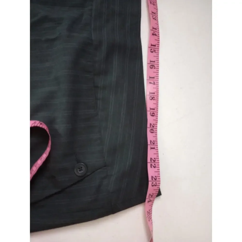 Mossimo Woman Pants 26W Black Pin Stripe Vintage Plus Size Business Office Wear